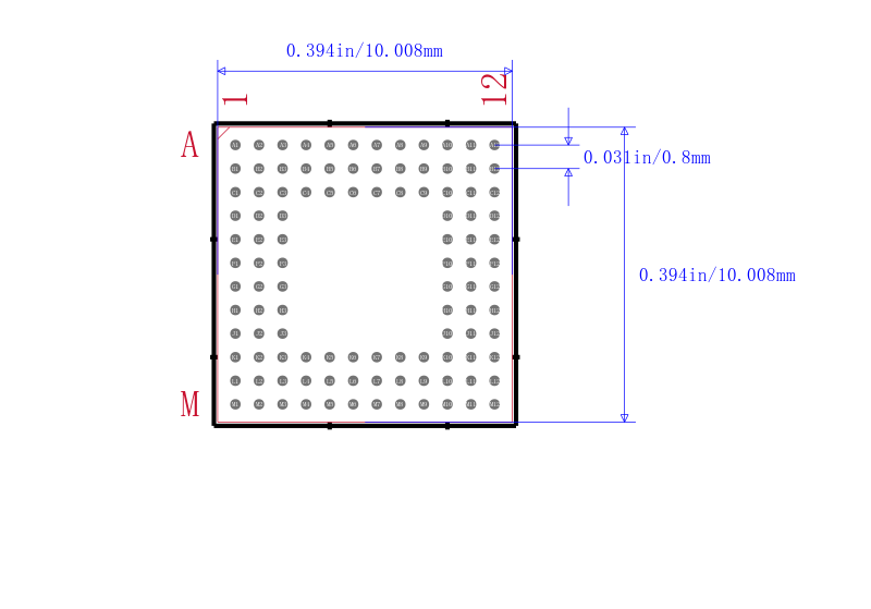 LM3S1608-IBZ50-A2封装图