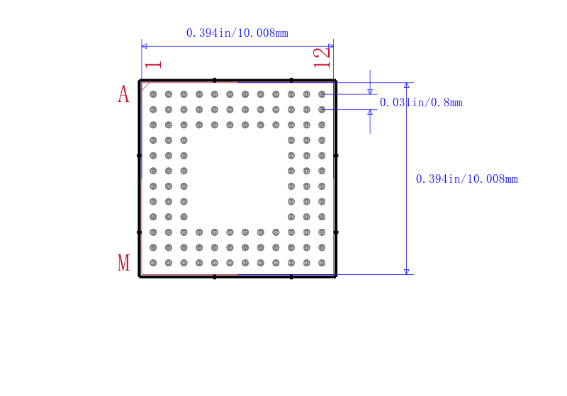 LM3S1635-IBZ50-A2封装图