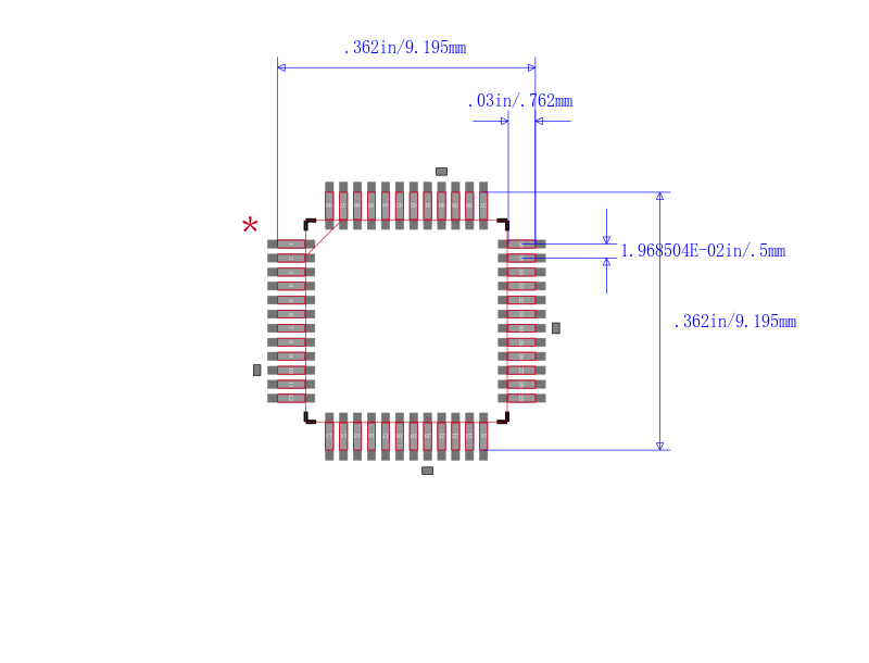 LM3S600-IQN50-C2T封装图