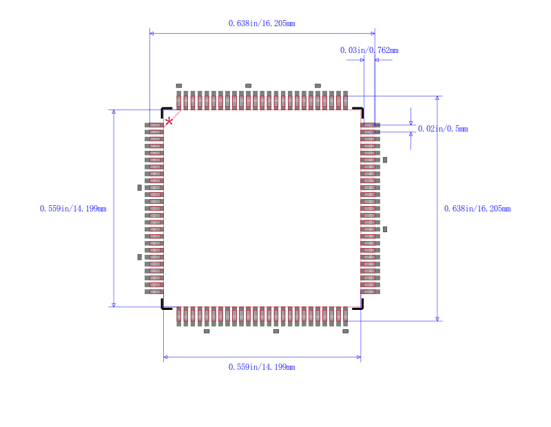 LM3S8530-EQC50-A2封装图