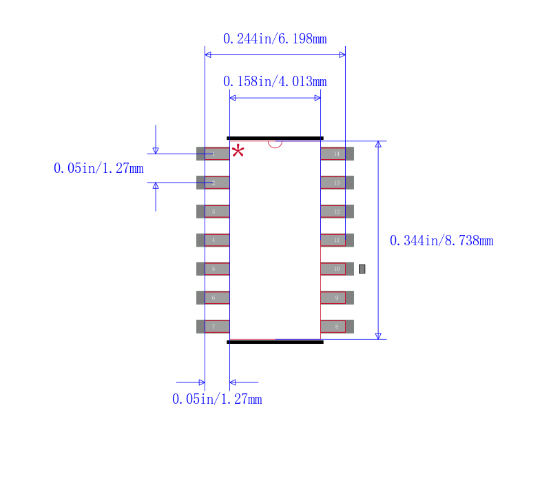 LM6134AIM/NOPB封装图