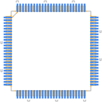 LM3S8930-IQC50-A2T封装焊盘图