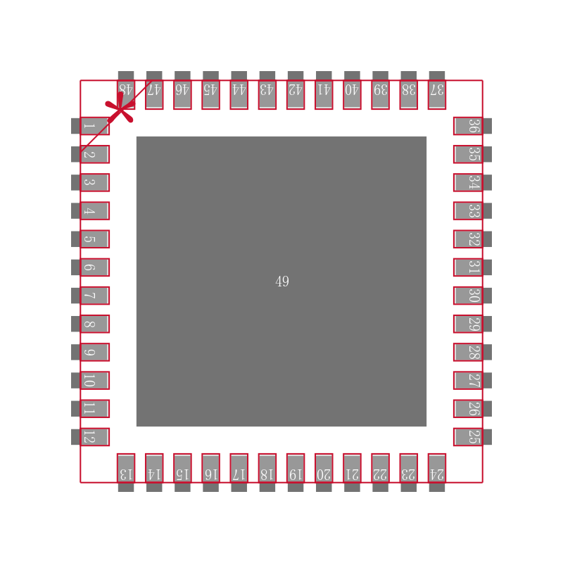 LMX5251SQX/NOPB封装焊盘图