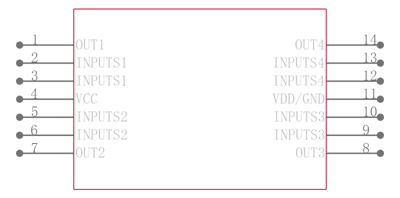 LM324ADR2G引脚图