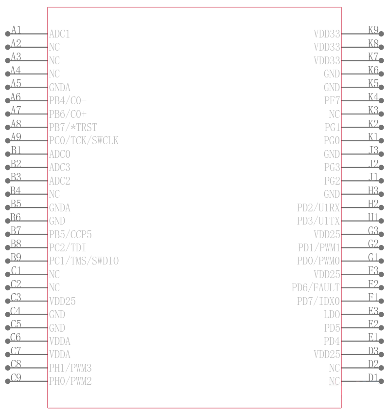 LM3S1439-IBZ50-A2引脚图