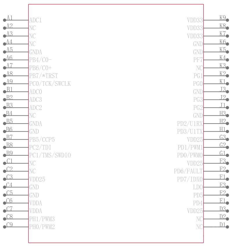 LM3S1439-IBZ50-A2T引脚图