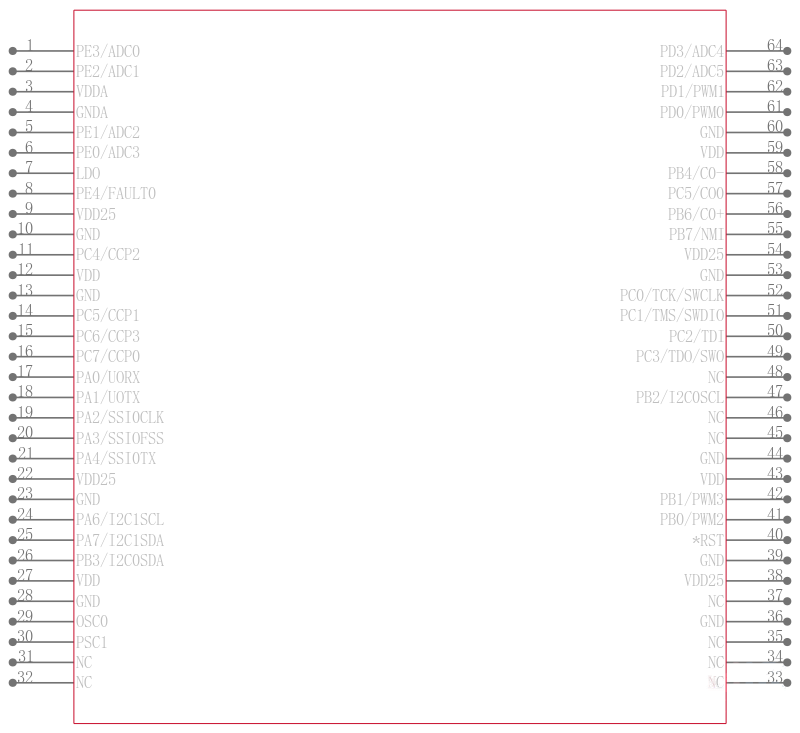 LM3S1626-IQR50-A0引脚图
