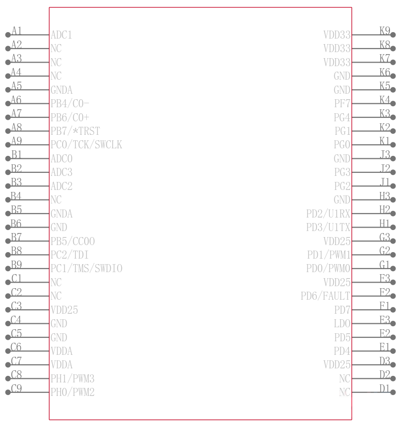 LM3S1937-IBZ50-A2T引脚图