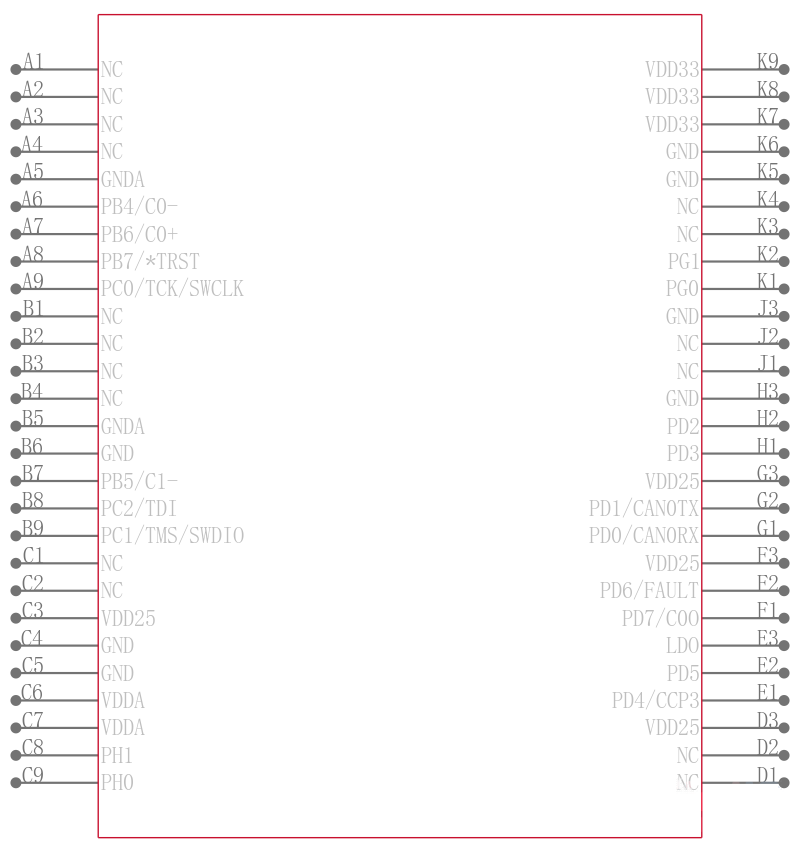 LM3S2110-IBZ25-A2引脚图