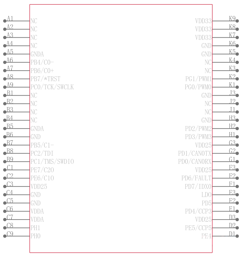LM3S2620-IBZ25-A2T引脚图