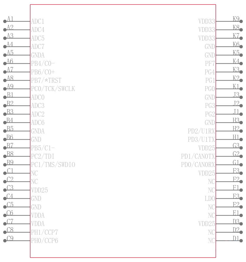 LM3S2918-IBZ50-A2T引脚图