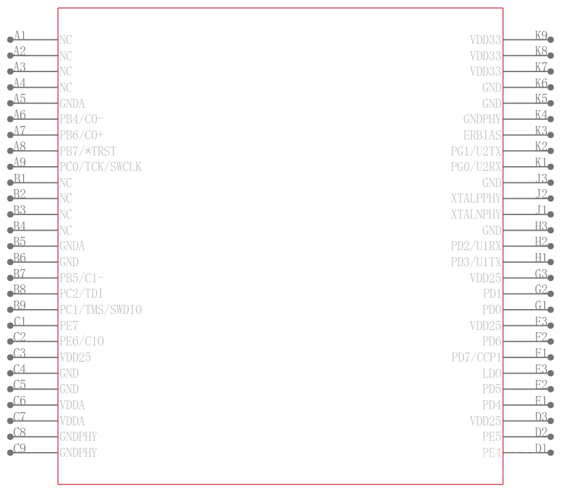 LM3S6611-IBZ50-A2引脚图