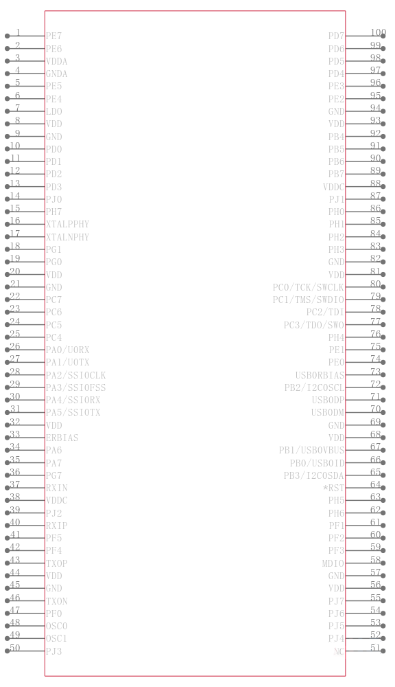 LM3S9B96-IQC80-C1引脚图