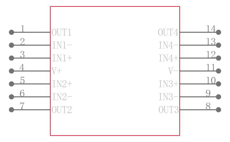 LMP8674MA/NOPB引脚图