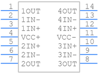 LT1014DIN引脚图