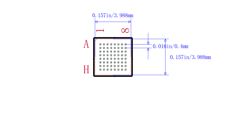 LCMXO2-256HC-5UMG64C封装图