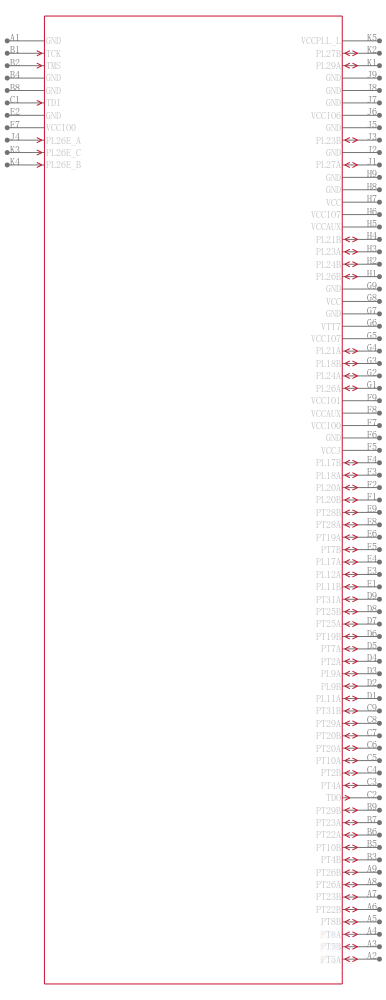 LFE3-17EA-7FTN256C引脚图