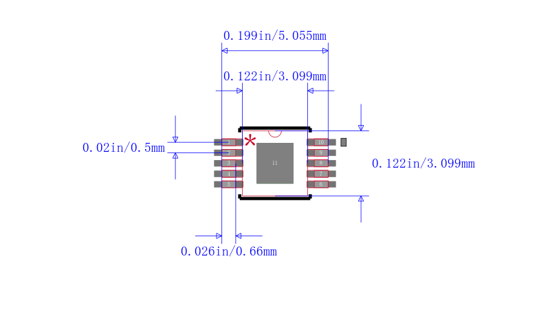 LM3409QMYX/NOPB封装图