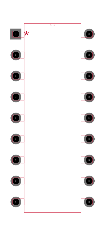 LT1280AIN封装焊盘图