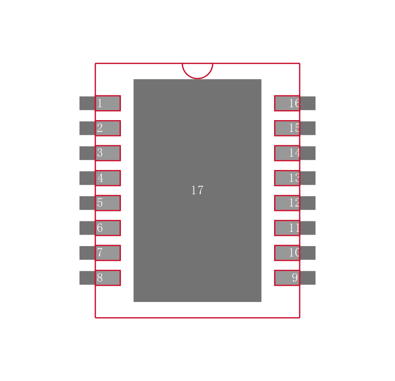 LTC4305IDHD#TRPBF封装焊盘图
