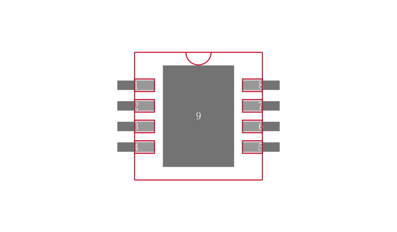 LTC4307CDD#TRPBF封装焊盘图