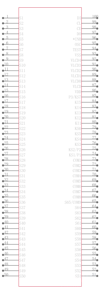 LC75812PTH-8565-H引脚图