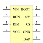 LM3404HVMRX/NOPB引脚图
