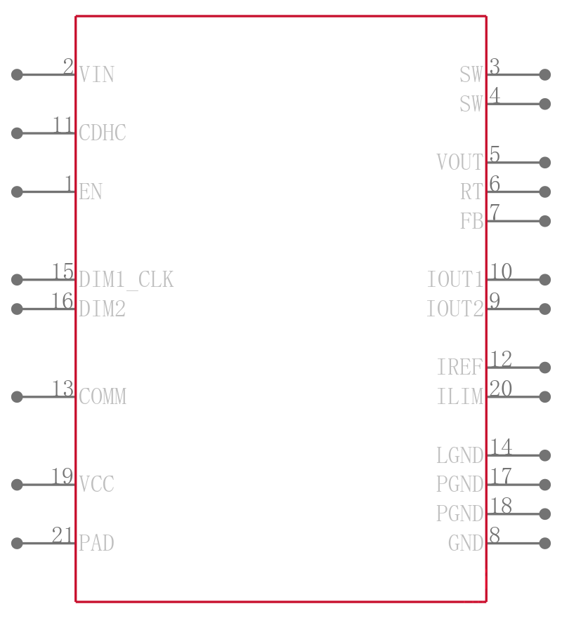 LM3492QMH/NOPB引脚图