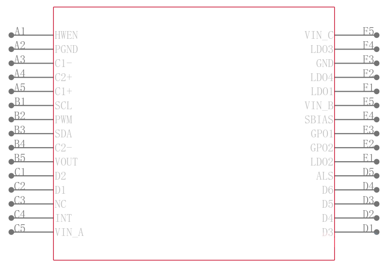 LM3538TMX/NOPB引脚图