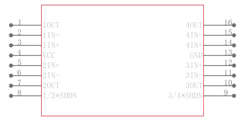 LMV324SIDRE4引脚图