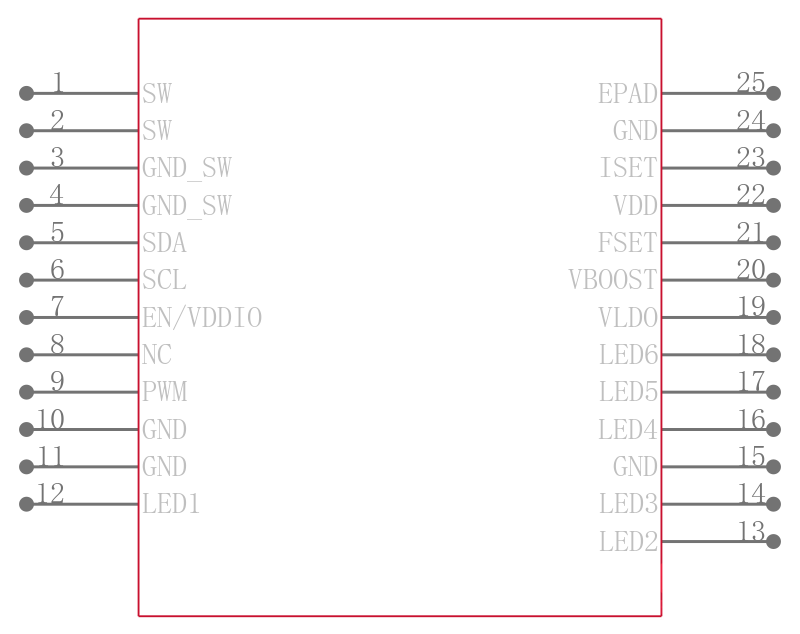LP8556SQE-E00/NOPB引脚图