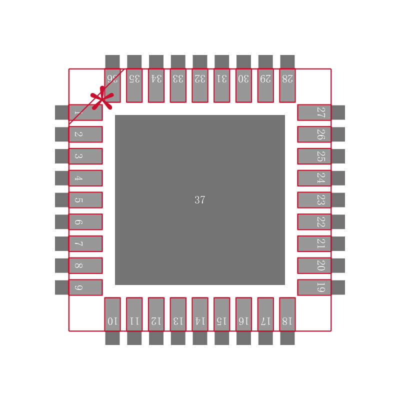ADL5358ACPZ-R7封装焊盘图