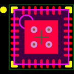 AT42QT2160-MMU封装焊盘图