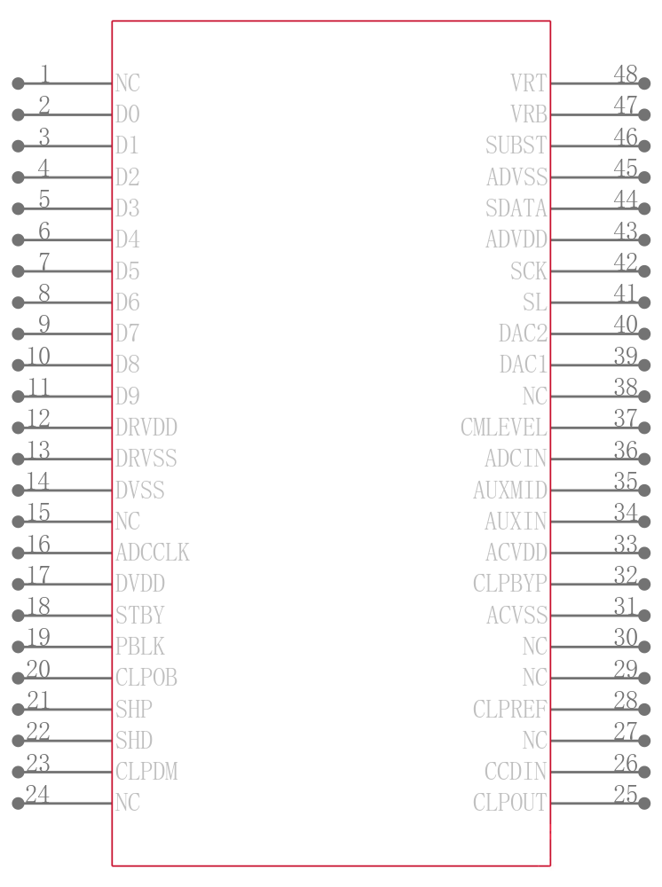 AD9806KSTZRL引脚图