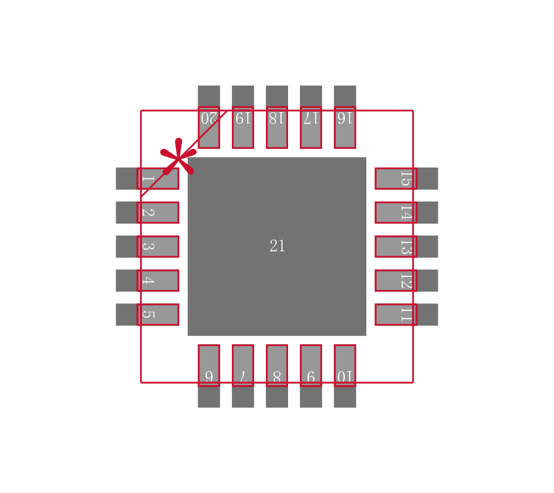 AD8436ACPZ-WP封装焊盘图