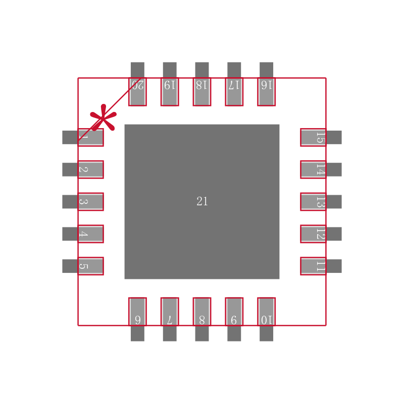 ADM1275-3ACPZ-R7封装焊盘图