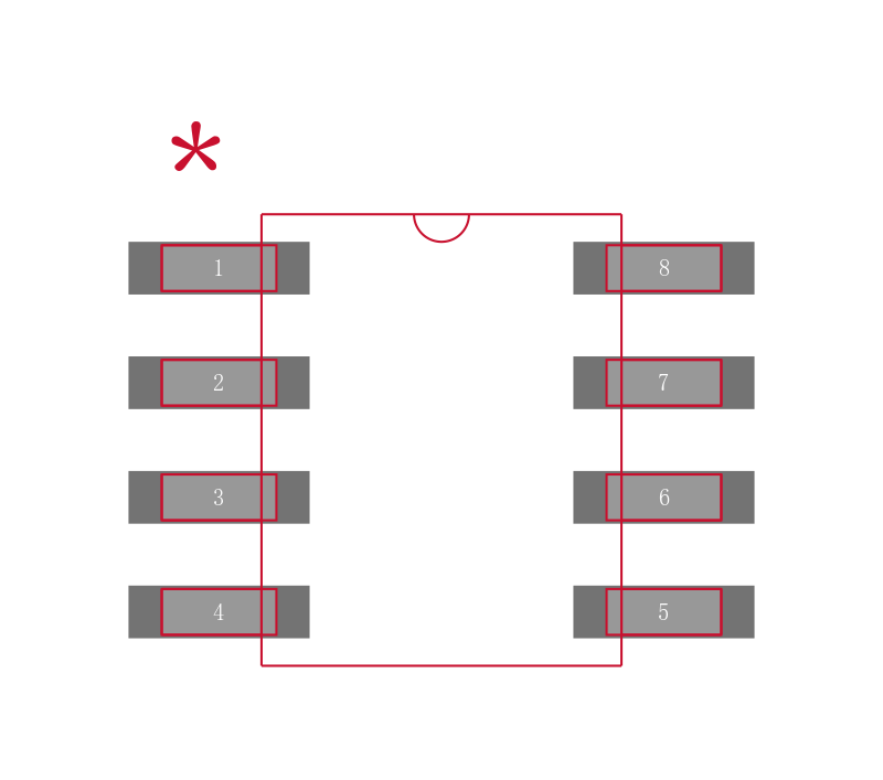 LMV393M封装焊盘图