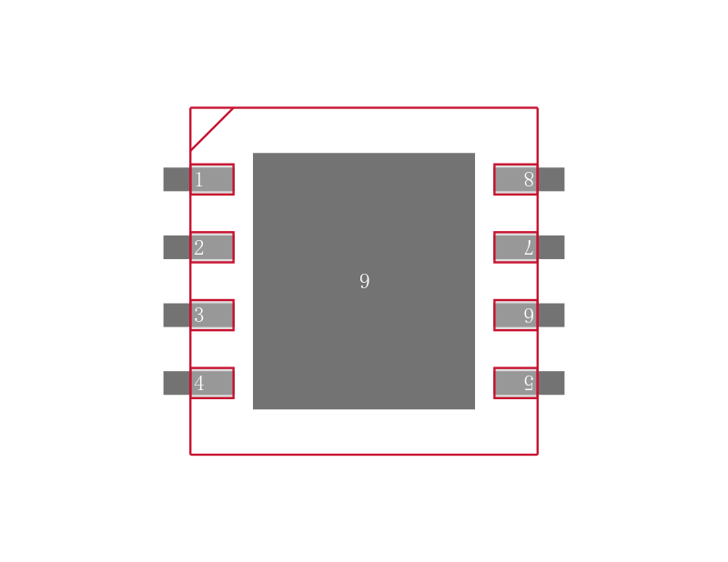 LP2951ACSDX-3.3/NOPB封装焊盘图