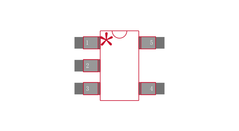 LP2985AIM5X-2.5封装焊盘图