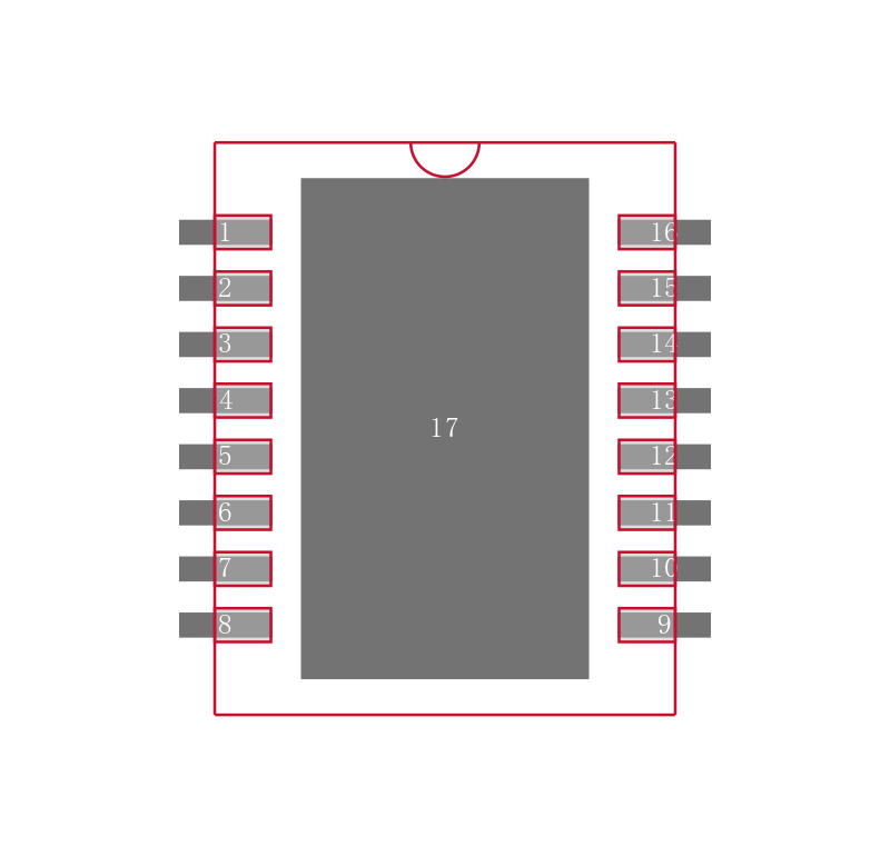 LTC1444CDHD#TRPBF封装焊盘图