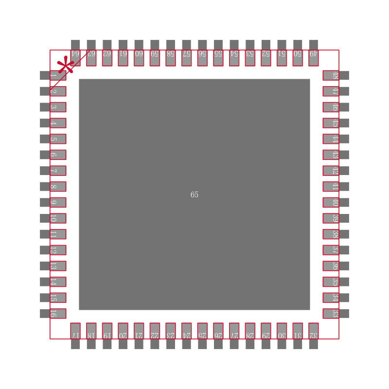 LTC2157CUP-14#TRPBF封装焊盘图