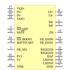 LM48511SQ/NOPB引脚图