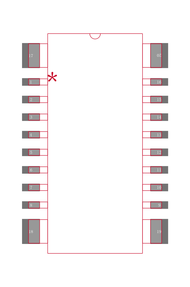 LB1205M-TLM-E封装焊盘图