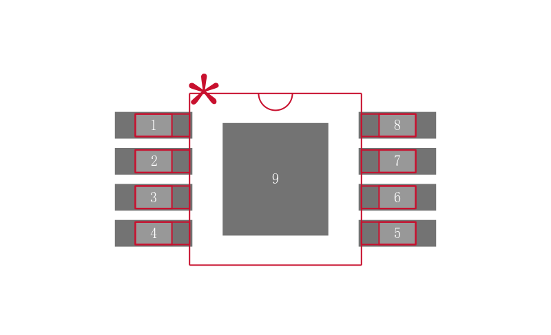 LM2832YMYX/NOPB封装焊盘图