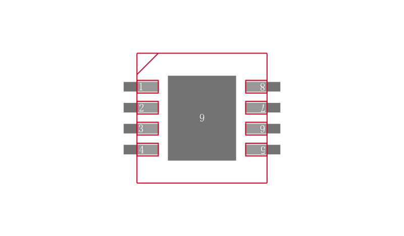 LM4673SDX/NOPB封装焊盘图