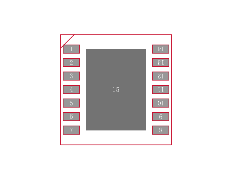 LM4854LD/NOPB封装焊盘图