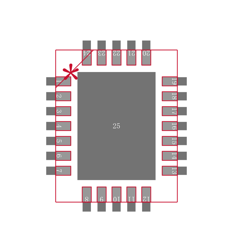 LM4883SQ/NOPB封装焊盘图