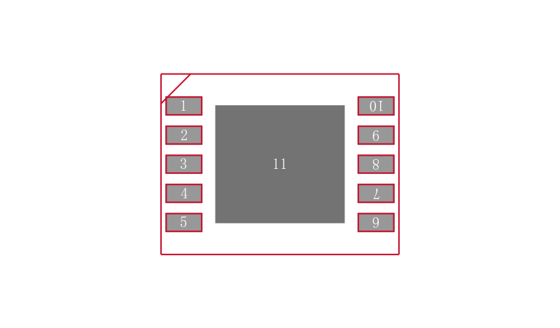 LM4894LD/NOPB封装焊盘图
