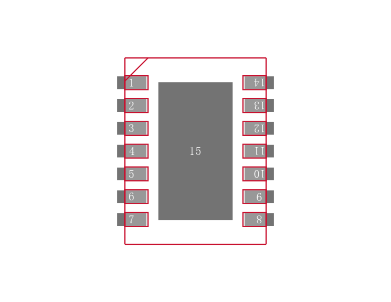 LM4928SD/NOPB封装焊盘图