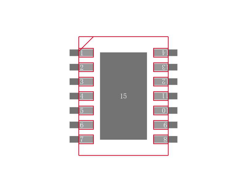 LM4953SD/NOPB封装焊盘图